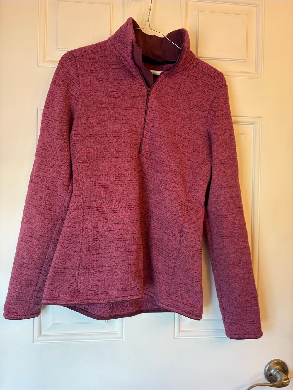 Under Armour Women's Fitted Quarter-Zip in Rosewood